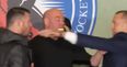 Michael Bisping clashes with Georges St-Pierre backstage