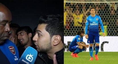 Arsenal fans point the finger at Mesut Özil as late Tom Cleverley goal wins it for Watford