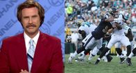 WATCH: NFL commentator produces hilarious Ron Burgundy moment live on air