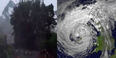 Roof of a school in Ireland lands in a nearby garden as Ophelia causes devastation