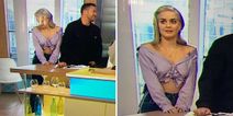 Sunday Brunch guest has perfect “I didn’t do it” reaction when she’s caught destroying the set