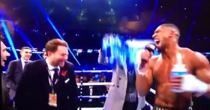 Even Anthony Joshua booed Eddie Hearn in Cardiff