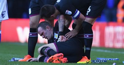 Bloodied Glenn Whelan pelted with clappers in fiery Second City derby