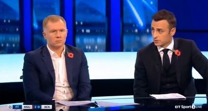 Paul Scholes and Dimitar Berbatov criticised Romelu Lukaku’s role in penalty dispute