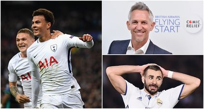 Tottenham Hotspur hammer Real Madrid and Gary Lineker trolls Karim Benzema again