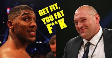 Tyson Fury responds to Anthony Joshua’s uncharacteristically sweary dig