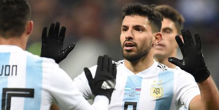 Sergio Aguero reportedly taken to hospital after collapsing at half-time of Argentina match