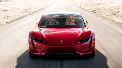 The new Tesla Roadster is even more impressive if you add dogs, FYI