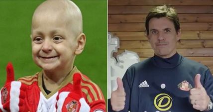 Watch: Chris Coleman marks Sunderland arrival with thumbs up for Bradley Lowery