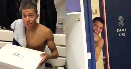 WATCH: PSG players tease Kylian Mbappe with special gift