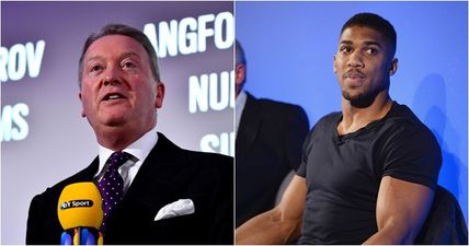 Frank Warren surprised by reaction to racist message from Anthony Joshua’s account