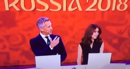 Gary Lineker couldn’t resist a joke about Diego Maradona and Italy at the World Cup draw