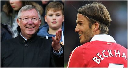 David Beckham’s joke about Alex Ferguson kicking the boot at him is actually pretty funny