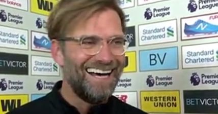 Jurgen Klopp laughs in reporter’s face in very spiky post-match interview