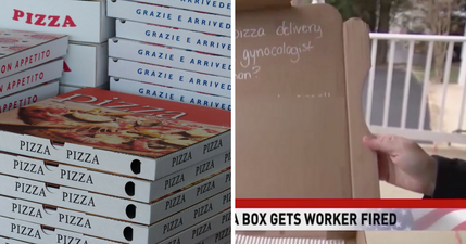 Pizza delivery driver fired for writing offensive joke in pizza box