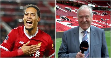 Liverpool fans complain about Martin Tyler’s commentary for Virgil van Dijk’s goal