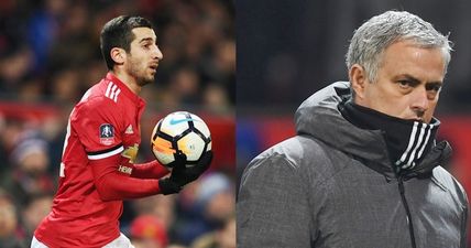 Jose Mourinho apologises to Henrikh Mkhitaryan for half-time substitution