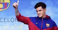 Everyone’s noticed the same thing about Barcelona’s unveiling photo of Coutinho