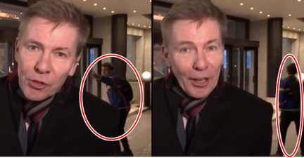 Couple caught having huge row live on Channel 4 News