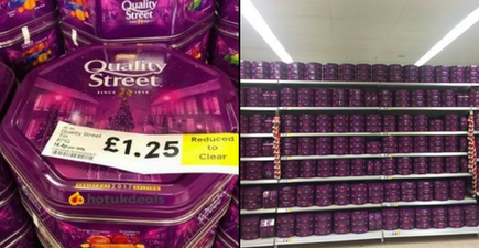 Tesco are selling huge tins of Quality Street for just £1.25