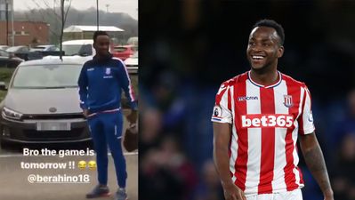 WATCH: Saido Berahino ‘turns up ready for Man United game’… a day early