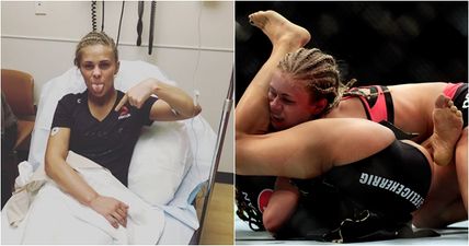 You could literally hear Paige VanZant’s arm break in defeat on Sunday night