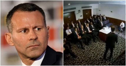 Footage emerges of Ryan Giggs’ final team talk as Manchester United caretaker manager