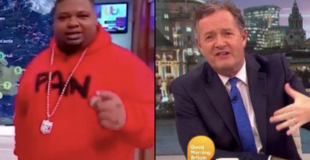 Piers Morgan slammed for ‘bizarre’ impression of Big Narstie’s weather report