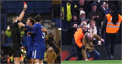 Chelsea supporter storms pitch, loses cigarettes but Norwich player sorts him out