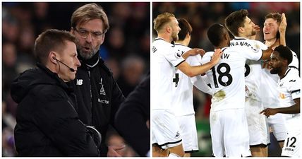 Jurgen Klopp explains angry confrontation with fan after Swansea defeat