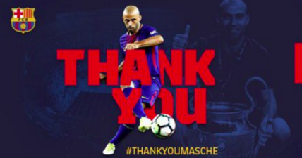 Barcelona to hold farewell ceremony for Javier Mascherano