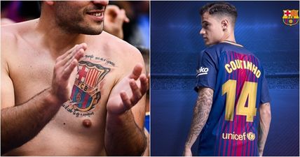 Supporters are reading a lot into Philippe Coutinho’s Barcelona squad number