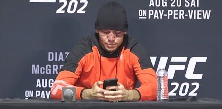 Nate Diaz’s reaction to drunk text really sums up his character