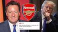 Arsenal fans are furious with Piers Morgan’s choice of gift for Donald Trump