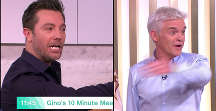 Phillip Schofield and Gino D’Acampo row live on air after he mocks Holly Willoughby