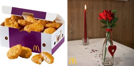 McDonald’s is doing a three-course meal for Valentine’s Day