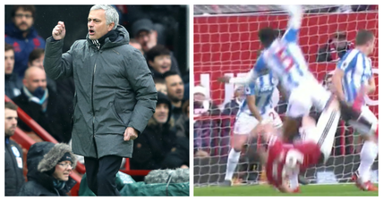 Manchester United denied one of the most blatant penalties you will see all season