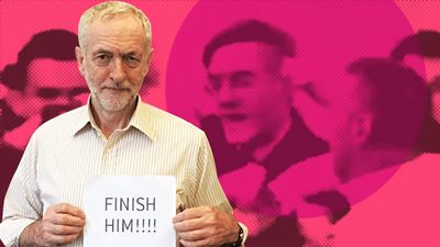 SHOCKING: Moment Corbyn thug uses FACE to attack Rees-Mogg supporter’s FIST