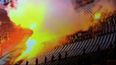 CSKA Moscow ultras ‘set fire to stands’ during Europa League clash with Red Star Belgrade