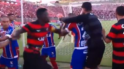 Punches fly in Brazilian match as ridiculous number of red cards are dished out