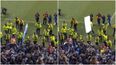 Manchester City supporter hurls hoarding at police officer after Wigan loss