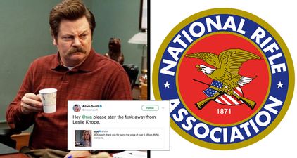 The cast of Parks and Recreation destroyed the NRA after it used a Leslie Knope gif on Twitter