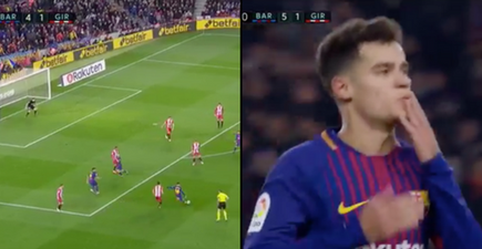 Coutinho has just scored his first La Liga goal and it was an absolute screamer