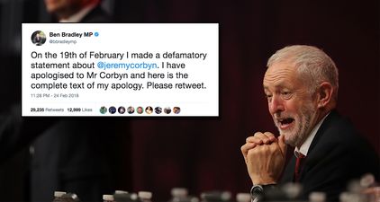 Tory MP forced to publicly apologise to Jeremy Corbyn, becomes his most successful tweet of all time