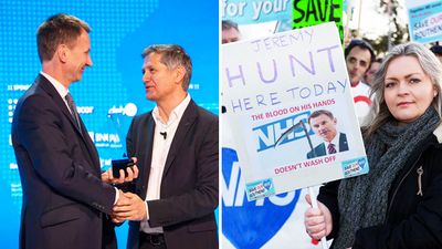 Jeremy Hunt wins humanitarian award for patient safety at event Jeremy Hunt helped organise