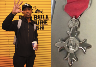 Wiley picked up his MBE in the freezing cold and the photos are hilarious