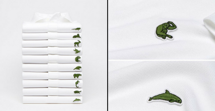 Lacoste has replaced their iconic crocodile on new polos to help save endangered species