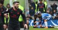 Sead Kolasinac escaped punishment for emptying Brighton’s Ezequiel Schelotto