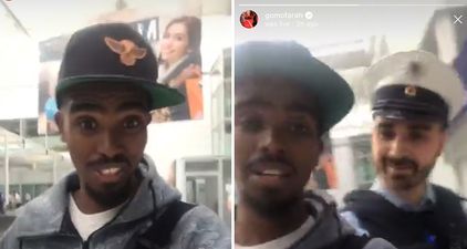 Mo Farah Instagram Lives himself being ‘racially harassed’ in airport