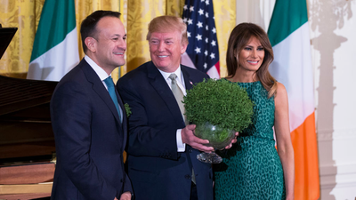 Exclusive interview with the bowl of shamrock that was presented to President Trump